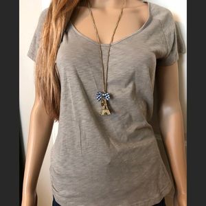 Cynthia Rowley Super Soft Gray Tee NWT Size M